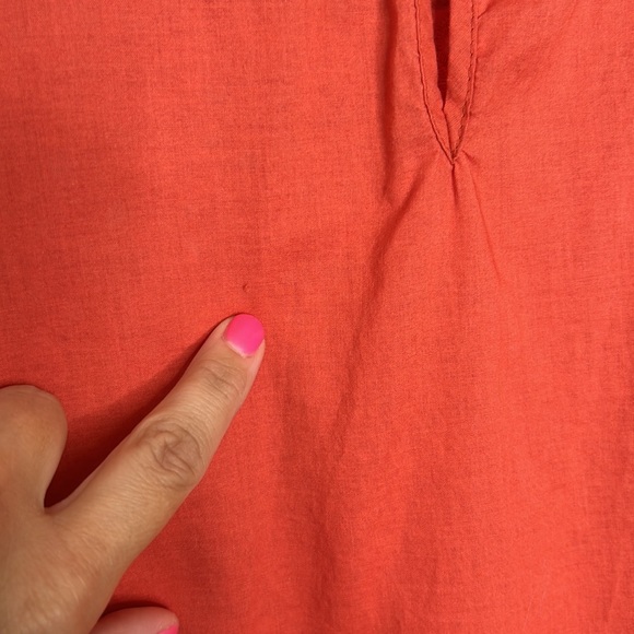 Madewell Size 4 Coral Eyelet Dress - Picture 7 of 9